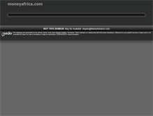 Tablet Screenshot of moneyafrica.com